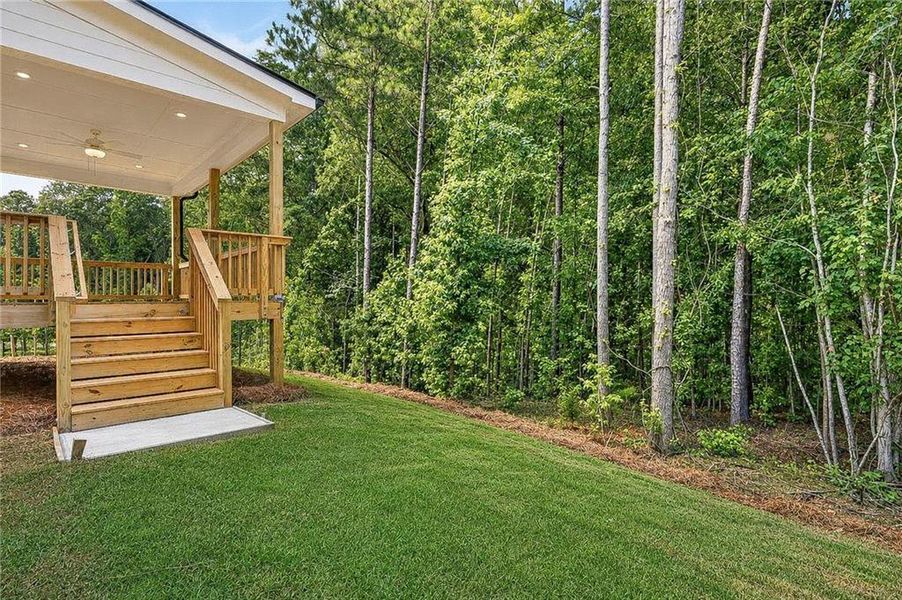 Exterior details and patio area of a home in Willow Creek, Watkinsville (Image 4). Exterior details and patio area of a home in Willow Creek, Watkinsville (Image 4).