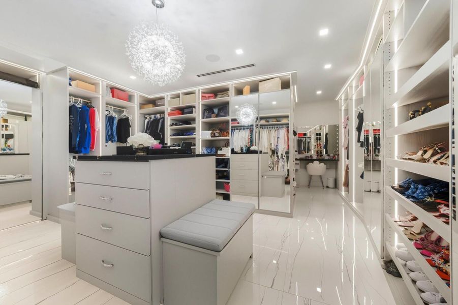 Furnished interior view inside a new home in , Lighthouse Point (Image 38).