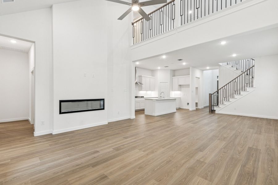 Living Room in the Picasso II home plan by Trophy Signature Homes – REPRESENTATIVE PHOTO