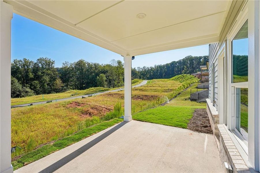 Exterior details and patio area of a home in Hemingway - Reserve Series, Cumming (Image 3).
