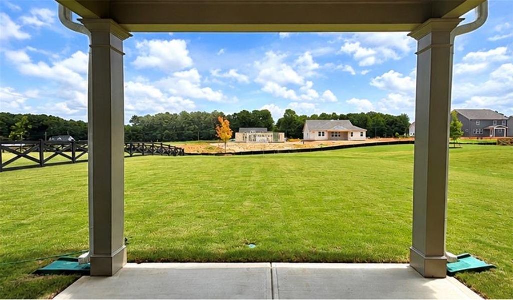 Exterior details and patio area of a home in Wehunt Meadows, Hoschton (Image 3). Exterior details and patio area of a home in Wehunt Meadows, Hoschton (Image 3).