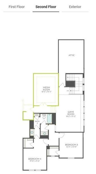 2D floor plan layout of this home in Cross Creek Ranch 60′, Fulshear, TX (Image 6). 2D floor plan layout of this home in Cross Creek Ranch 60′, Fulshear, TX (Image 6).