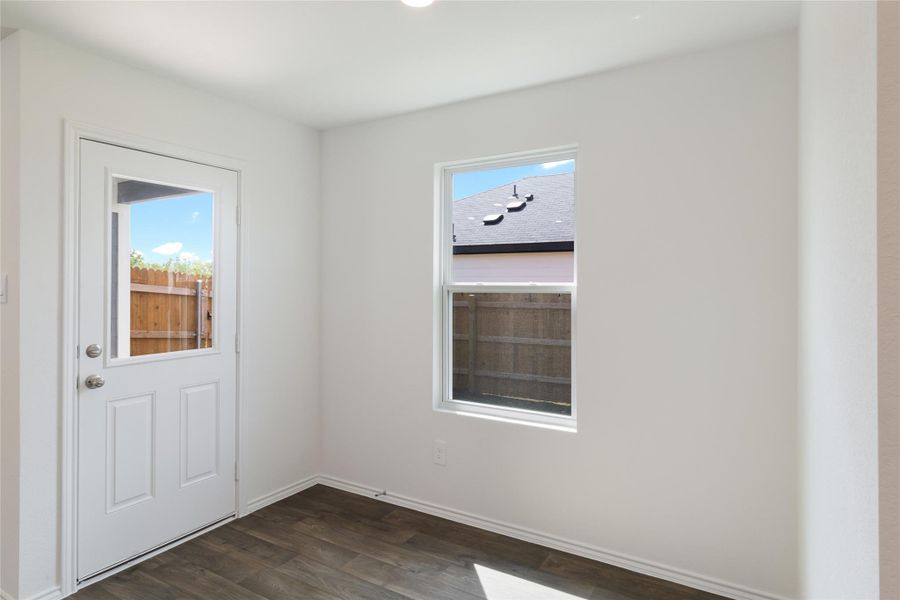 Spacious, unfurnished interior of a new home in Marigold, Uhland (Image 17). Spacious, unfurnished interior of a new home in Marigold, Uhland (Image 17).