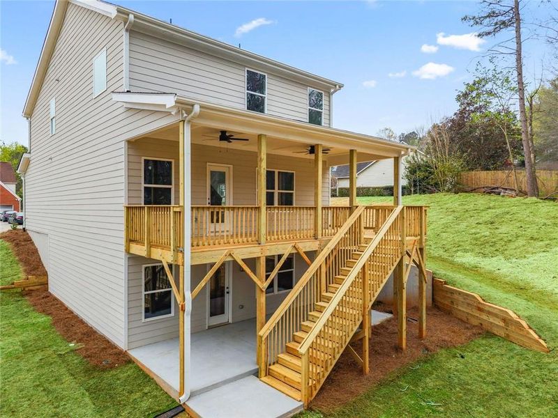 Exterior details and patio area of a home in , Braselton (Image 21).