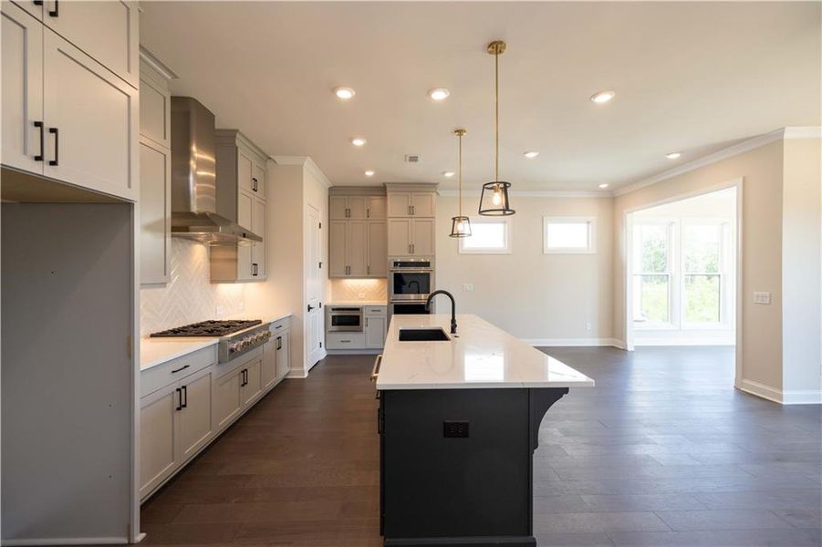 Furnished interior view inside a new home in Waterhaven, Cumming (Image 12).