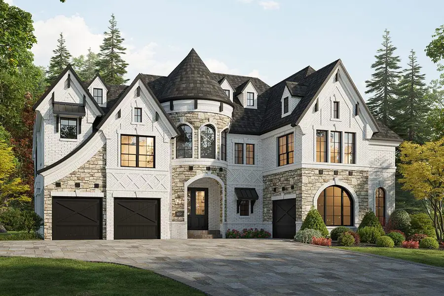 Representative exterior photo of a completed home built from the Grand Park Place by Grand Homes in Heath Golf & Yacht Club, Heath, TX (Image 1). Representative exterior photo of a completed home built from the Grand Park Place by Grand Homes in Heath Golf & Yacht Club, Heath, TX (Image 1).