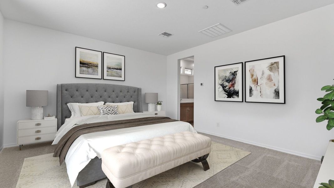 Furnished interior view inside a new home in The Ridge at Sienna Hills, Buckeye (Image 10).