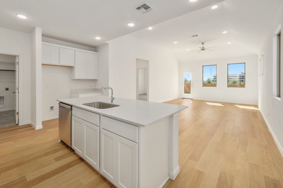 Furnished interior view inside a new home in Trinity Ranch, Elgin (Image 10).