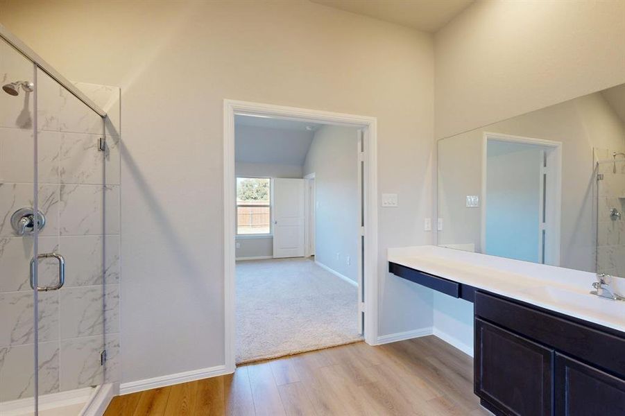 Furnished interior view inside a new home in Kings Way, Denton (Image 7).