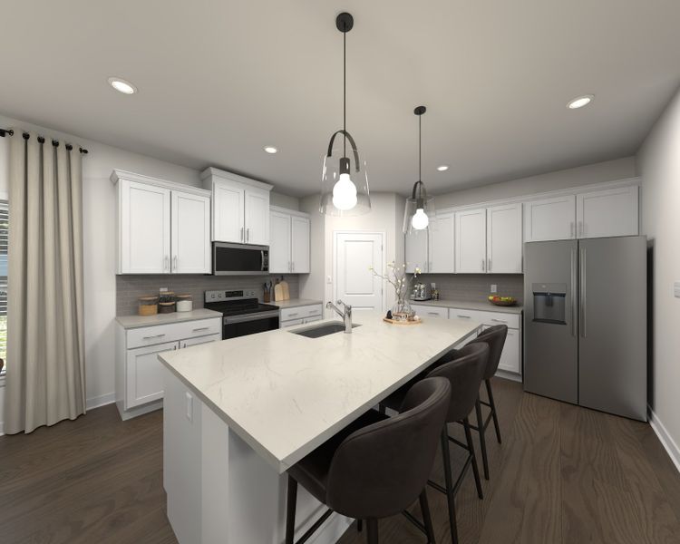 Skip takeout and prep dinner in the well-appointed kitchen.