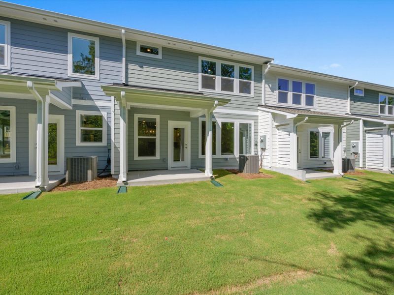 Exterior details and patio area of a home in Westview Towns, Waxhaw (Image 3).