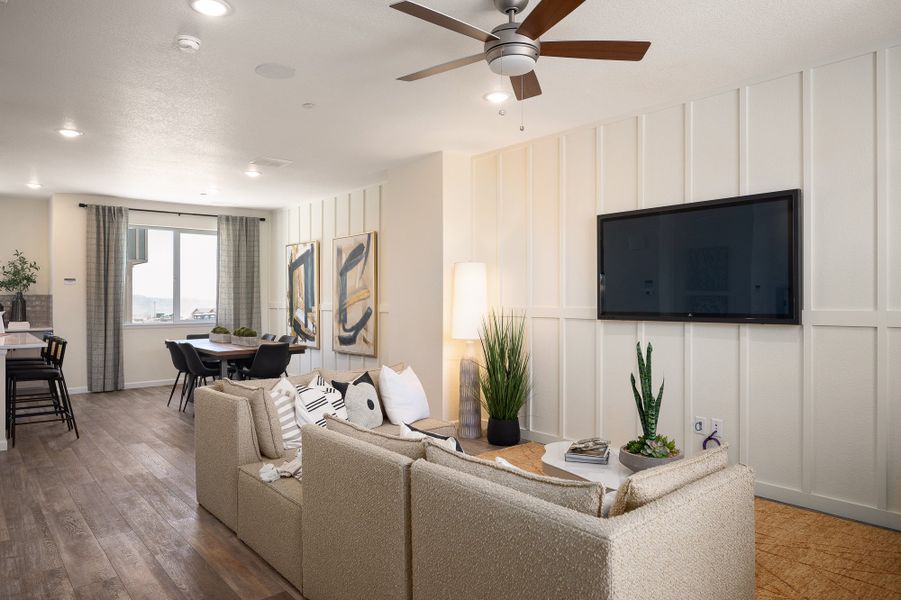 Representative furnished interior of a home built from the Oliver by Lokal Homes in The Commons at Victory Ridge, Colorado Springs (Image 30).