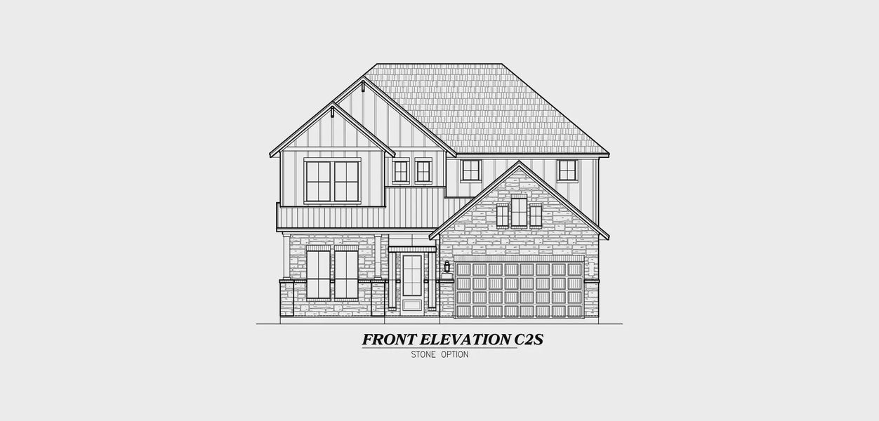 Exterior rendering of this home design in Buffalo Crossing, Cibolo, TX (Image 3). Exterior rendering of this home design in Buffalo Crossing, Cibolo, TX (Image 3).