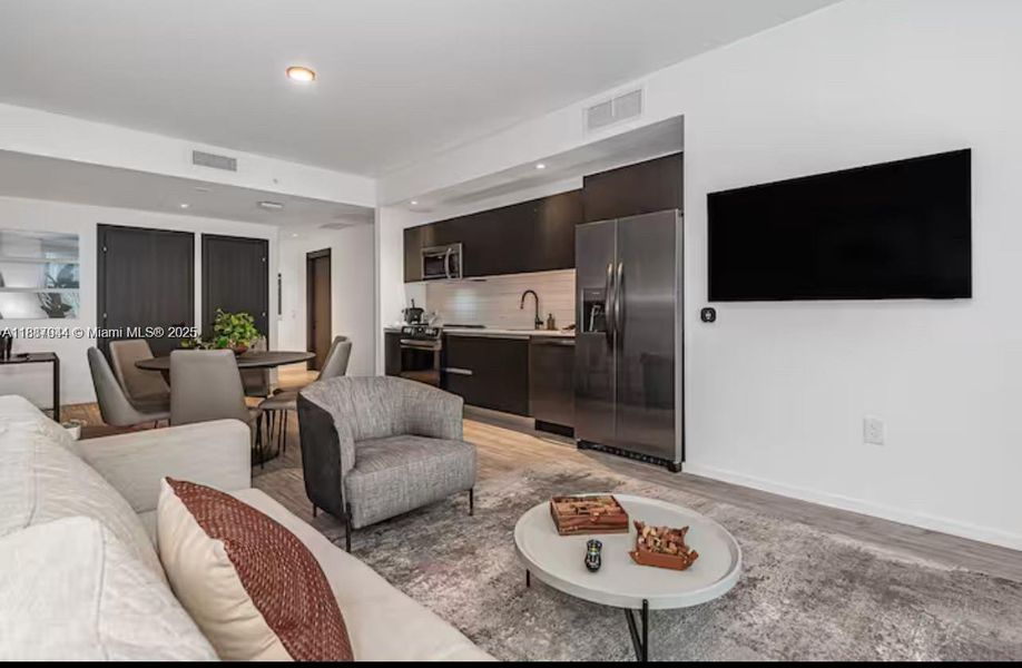 Furnished interior view inside a new home in , Miami (Image 25).