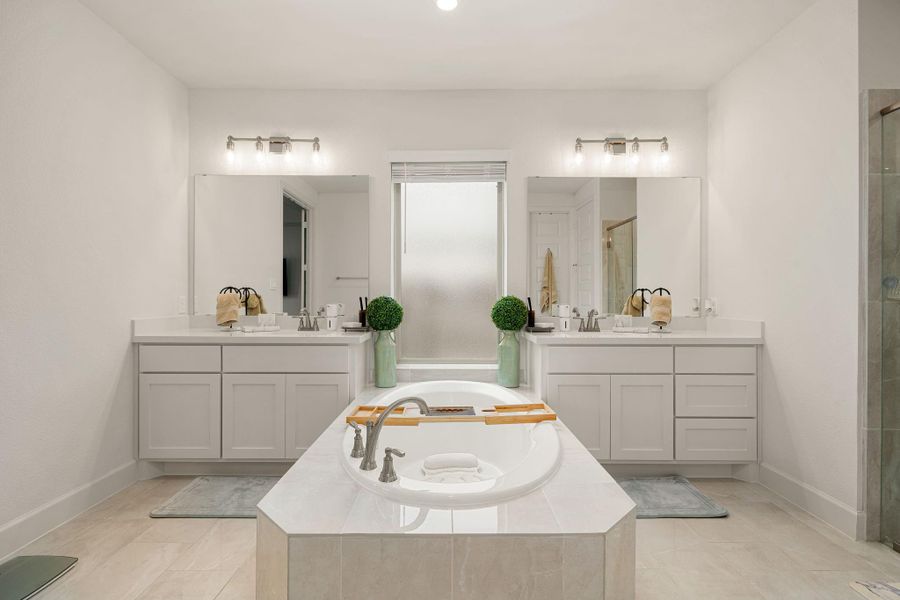Furnished interior view inside a new home in , Manvel (Image 26).