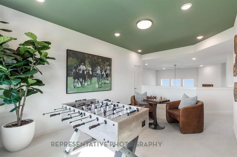Furnished interior view inside a new home in The Parks at Wilson Creek, Celina (Image 5). Furnished interior view inside a new home in The Parks at Wilson Creek, Celina (Image 5).