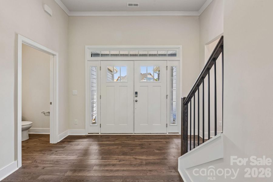 Spacious, unfurnished interior of a new home in Sanctuary at Southgate, Indian Trail (Image 36).