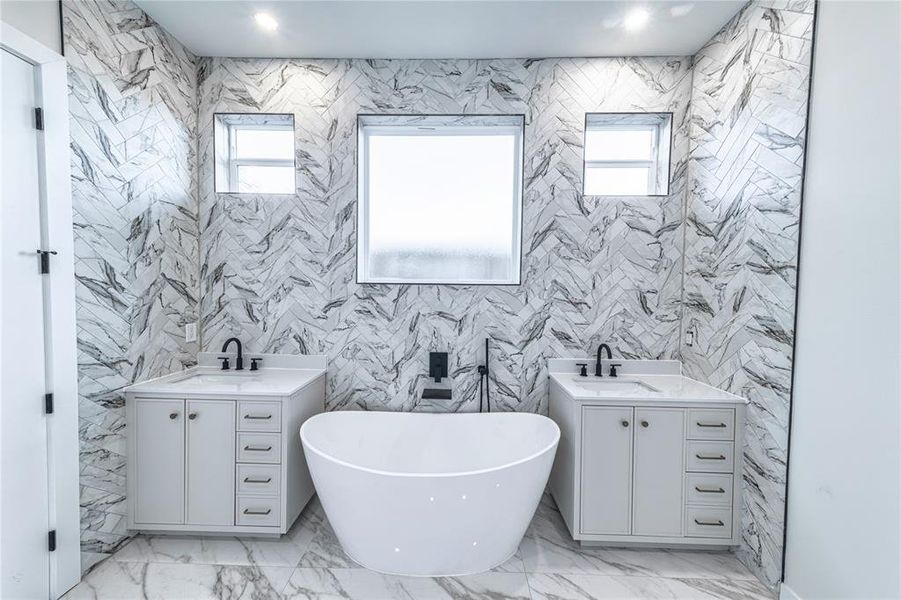 Furnished interior view inside a new home in , Dallas (Image 7).