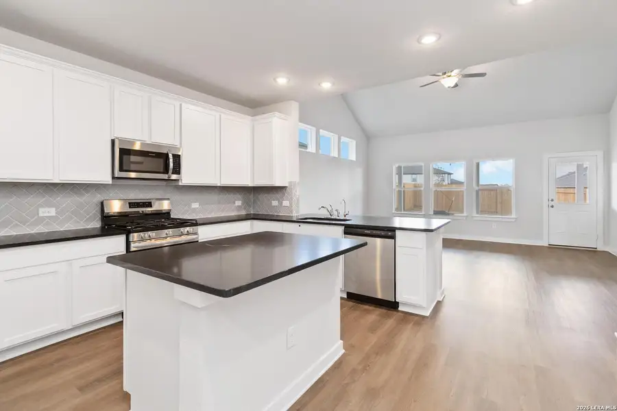 Furnished interior view inside a new home in Hunters Ranch, San Antonio (Image 3).