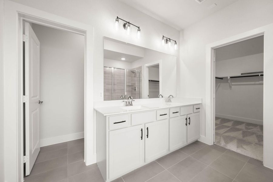 Furnished interior view inside a new home in Cottage Collection at Harvest, Argyle (Image 8).