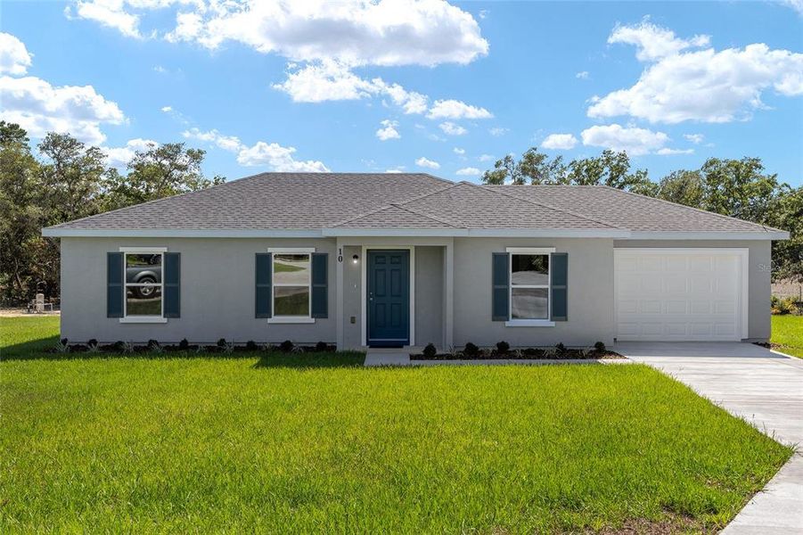 Front exterior of a new home in , Ocala, FL, highlighting curb appeal (Image 19).