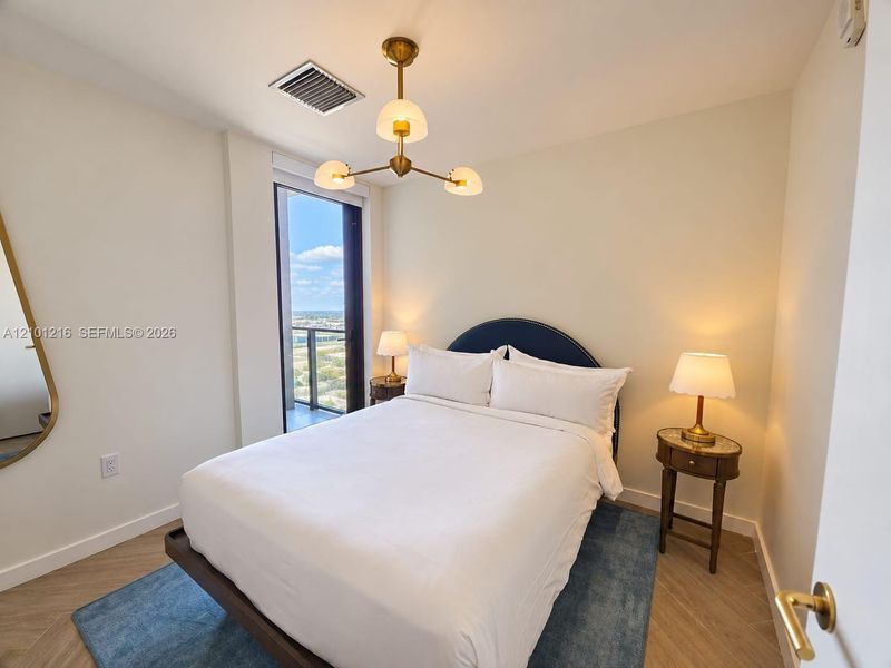 Furnished interior view inside a new home in NoMad Residences, Miami (Image 4).