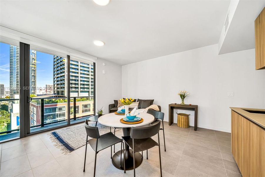 Furnished interior view inside a new home in , Miami (Image 8).
