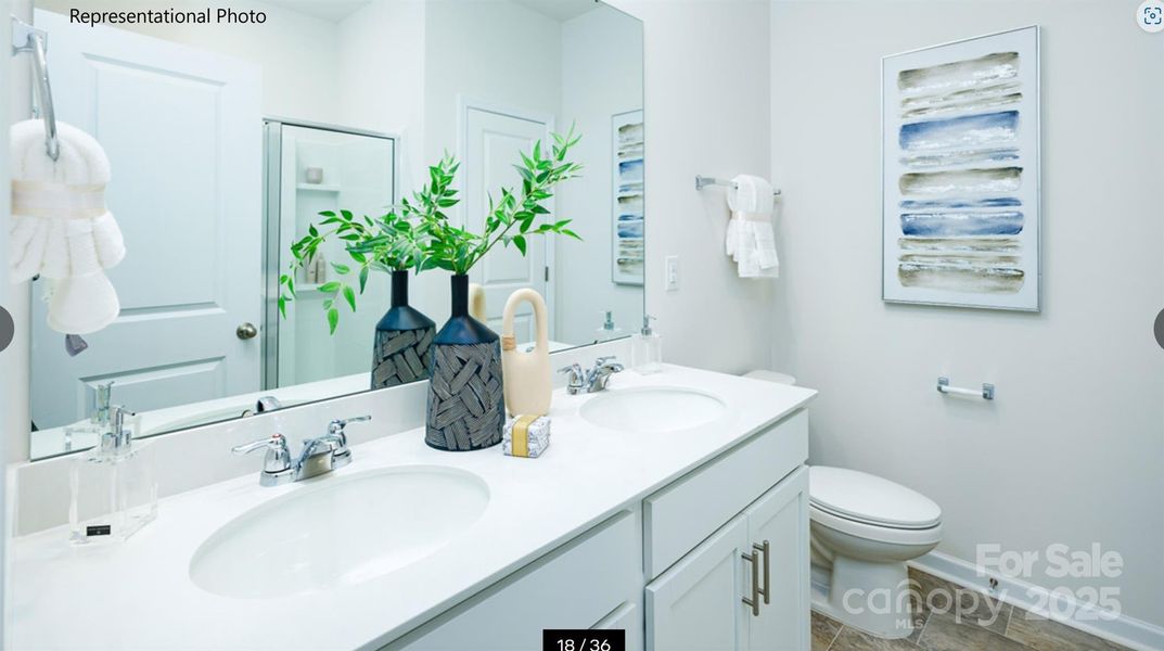 Furnished interior view inside a new home in Brinkley Ridge, Kings Mountain (Image 12).