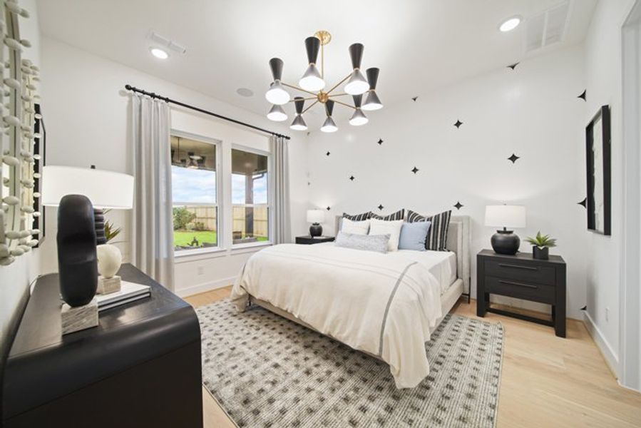 Furnished interior view inside a new home in Meridiana 40', 65', Manvel (Image 8).