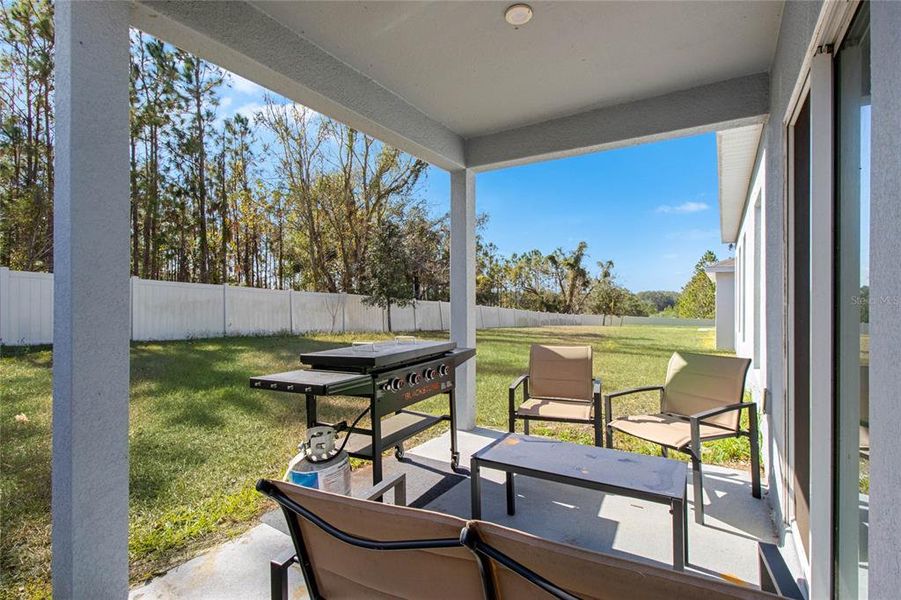 Covered patio