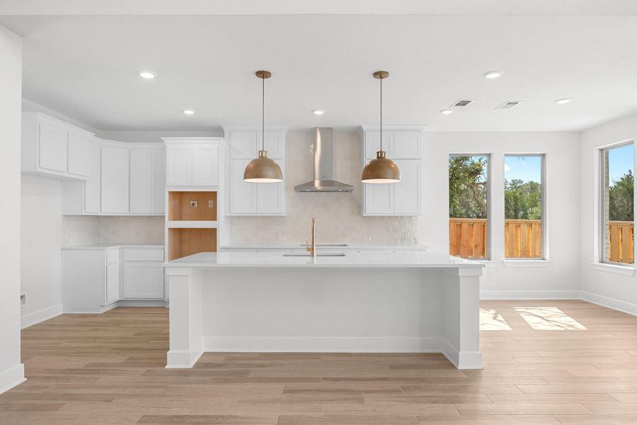Furnished interior view inside a new home in Parmer Ranch, Georgetown (Image 7).
