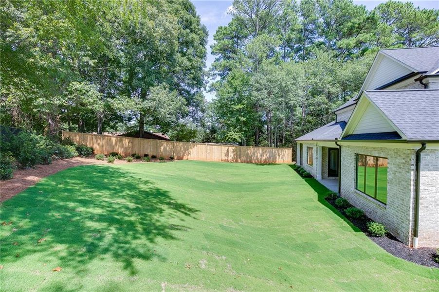 Exterior details and patio area of a home in , Buford (Image 41).
