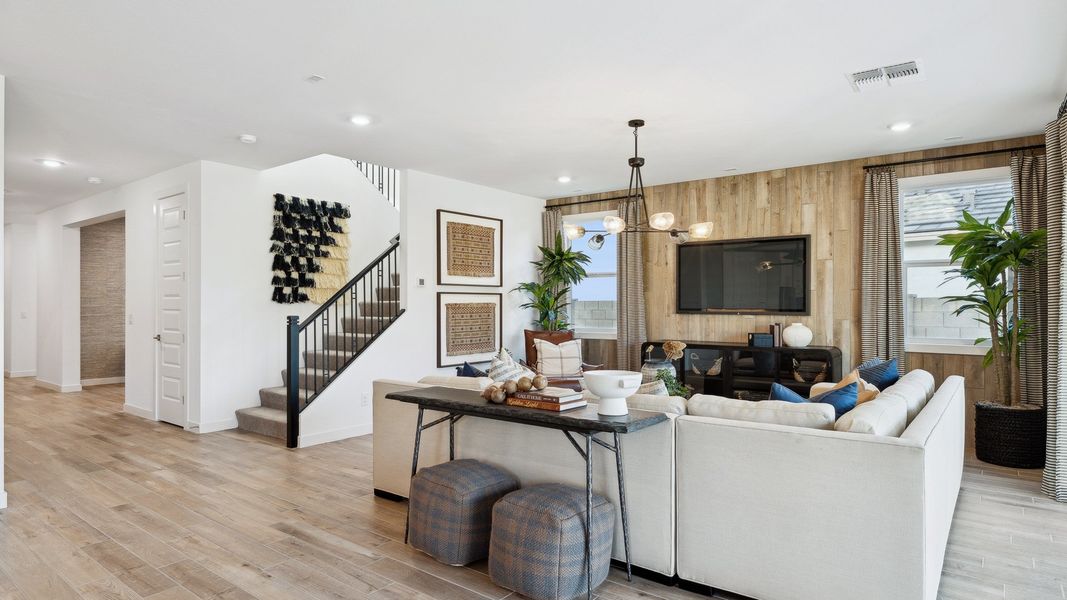 Representative furnished interior of a home built from the Miraval by D.R. Horton in The Ridge at Stone Butte, Phoenix (Image 13).