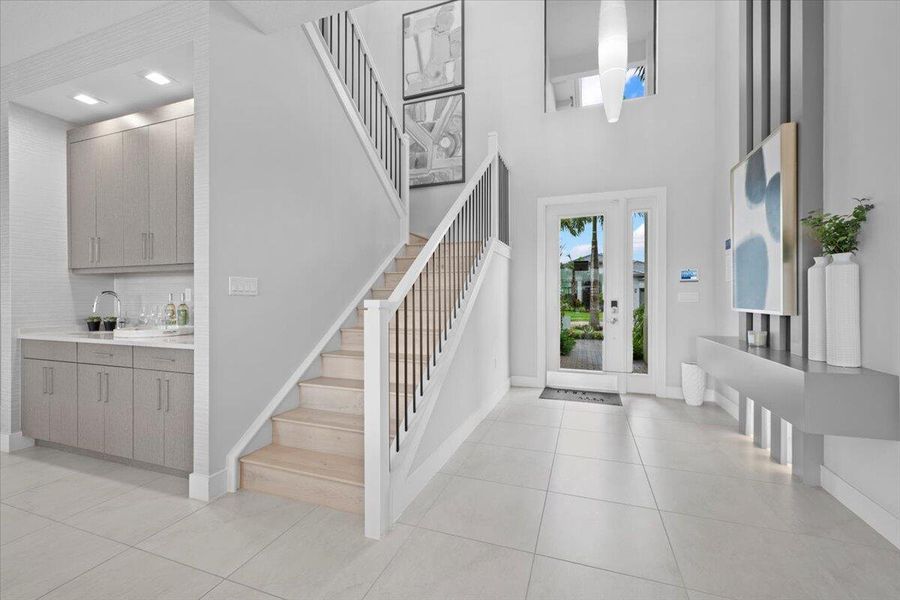 Furnished interior view inside a new home in Apex at Avenir, Palm Beach Gardens (Image 6).