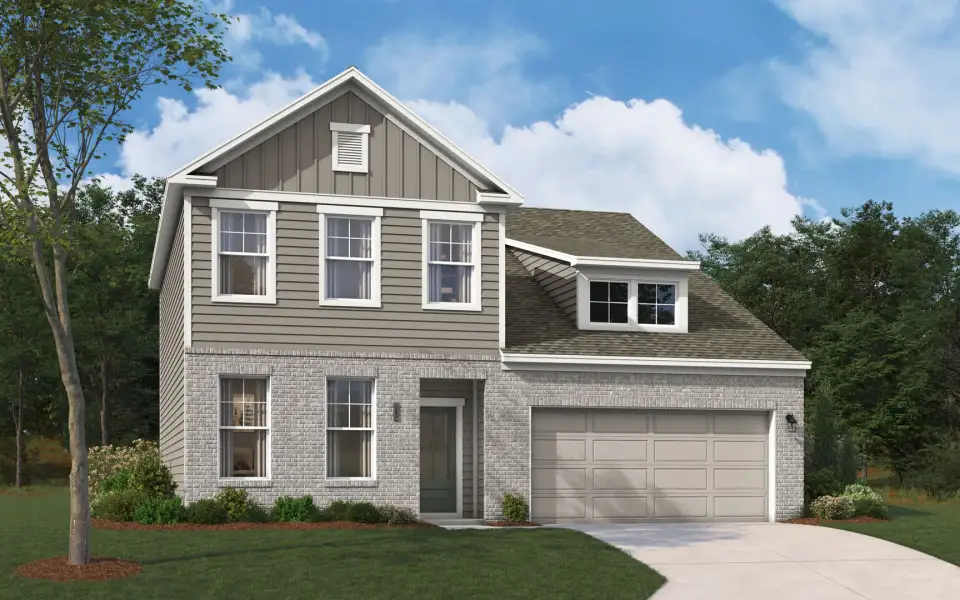Representative exterior photo of a completed home built from the The Fenton by Stanley Martin Homes in Bell Meadows, Winnabow, NC (Image 19).