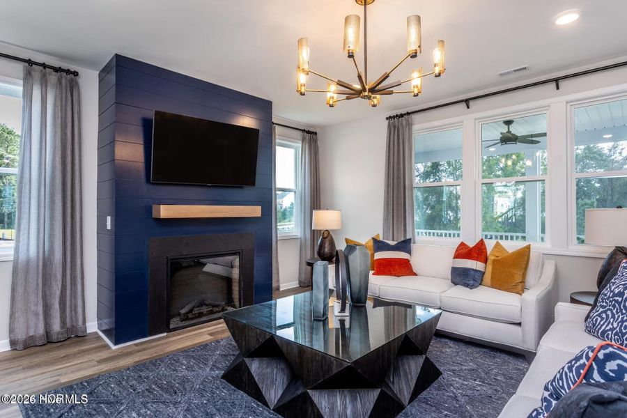 Furnished interior view inside a new home in Coastal Haven, Leland (Image 11).