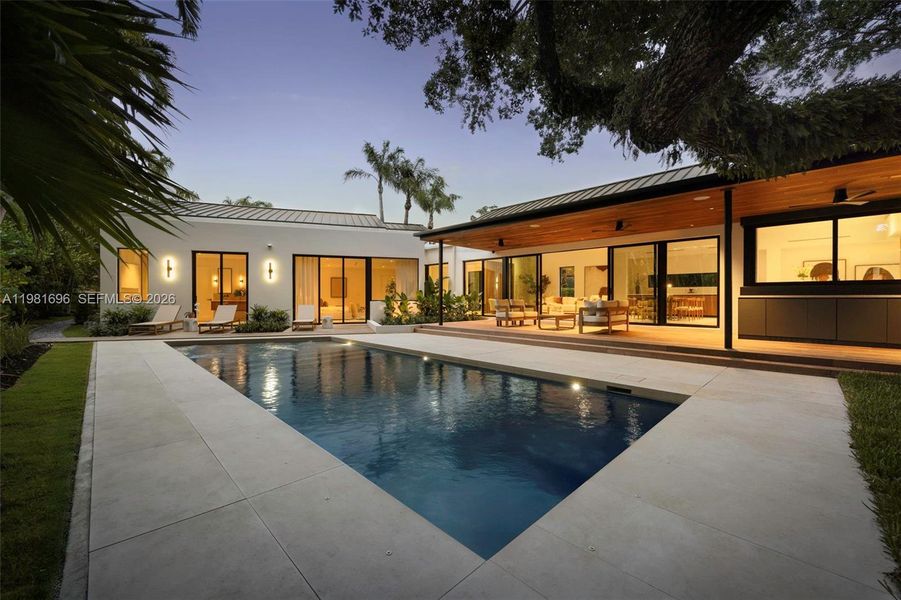 Exterior details and patio area of a home in , Miami (Image 4).