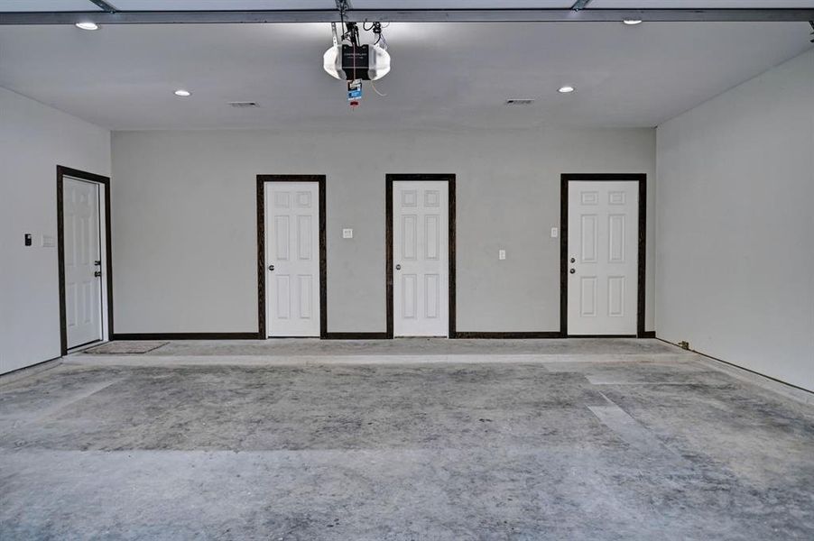 Spacious Garage with Tall Ceilings