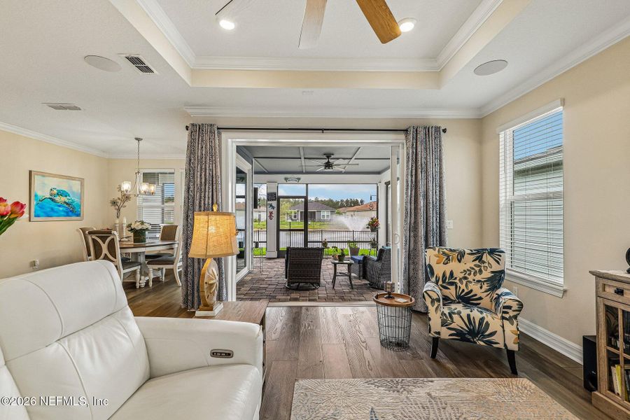 Furnished interior view inside a new home in , St. Augustine (Image 11).