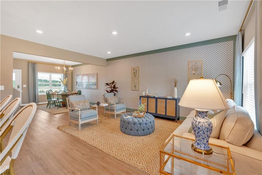 Furnished interior view inside a new home in , Rockmart (Image 12).