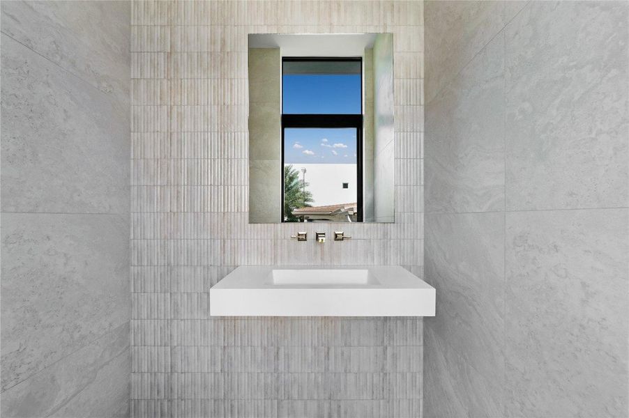 Separate Outside Cabana Bath