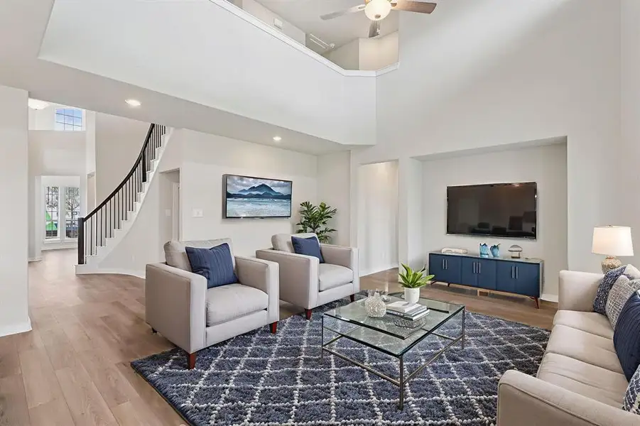 Furnished interior view inside a new home in Kingdom Heights, Rosenberg (Image 8). Furnished interior view inside a new home in Kingdom Heights, Rosenberg (Image 8).