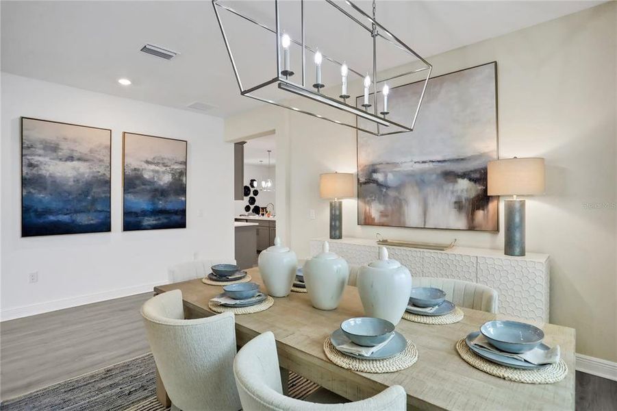 Furnished interior view inside a new home in Angeline, Land O' Lakes (Image 10).