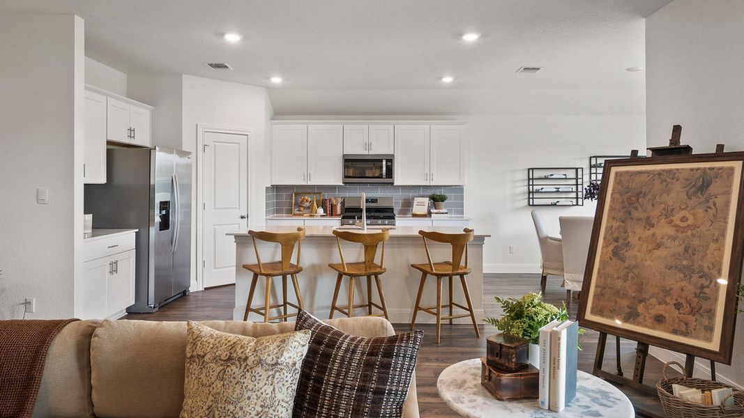 Furnished interior view inside a new home in Railhead, Cedar Creek (Image 19).