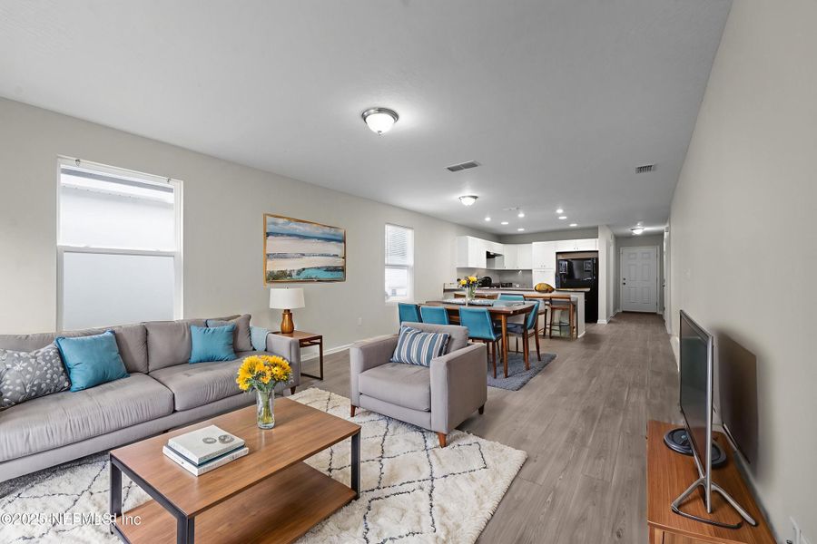 Furnished interior view inside a new home in , Jacksonville (Image 11). Furnished interior view inside a new home in , Jacksonville (Image 11).