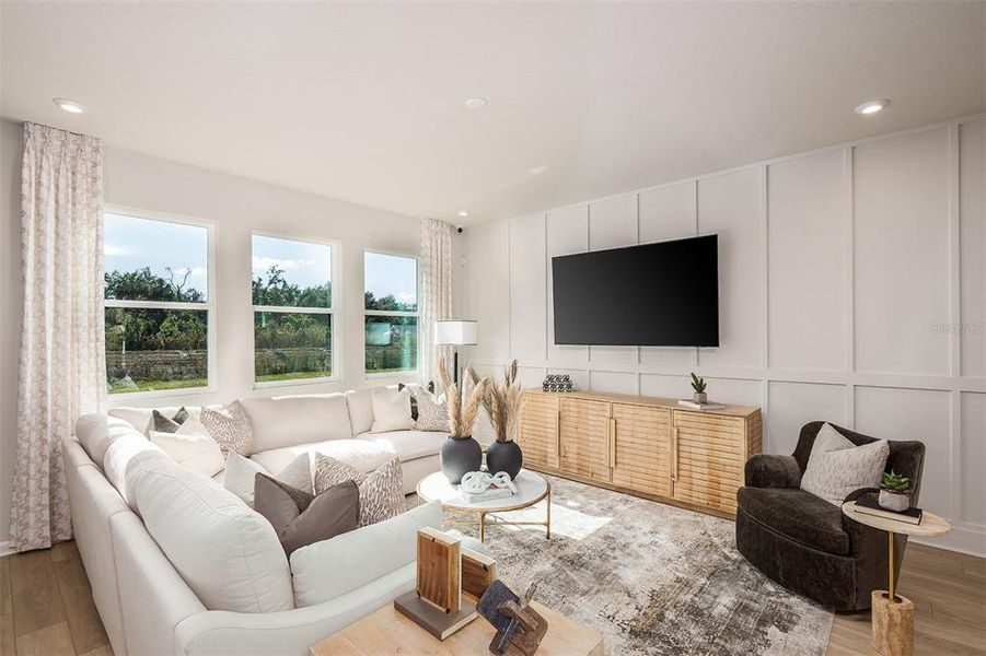 Furnished interior view inside a new home in Sanderling, Palmetto (Image 16).