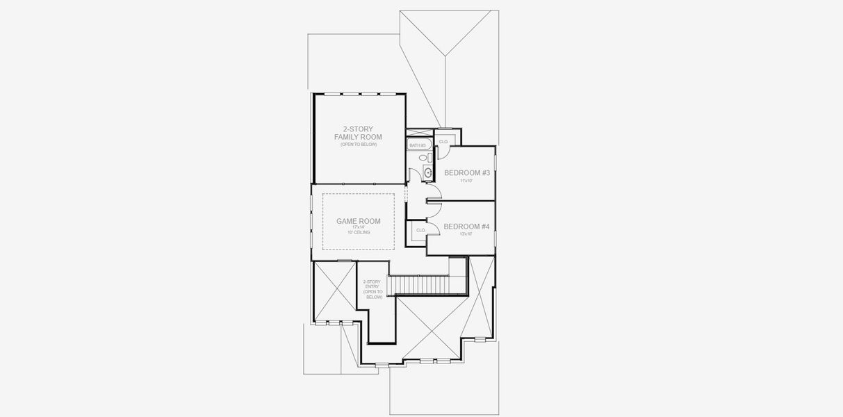 2D floor plan layout for the 2527W by Perry Homes in Lariat 45', Liberty Hill, TX (Image 4). 2D floor plan layout for the 2527W by Perry Homes in Lariat 45', Liberty Hill, TX (Image 4).