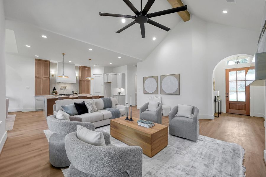 Furnished interior view inside a new home in , Willis (Image 12).