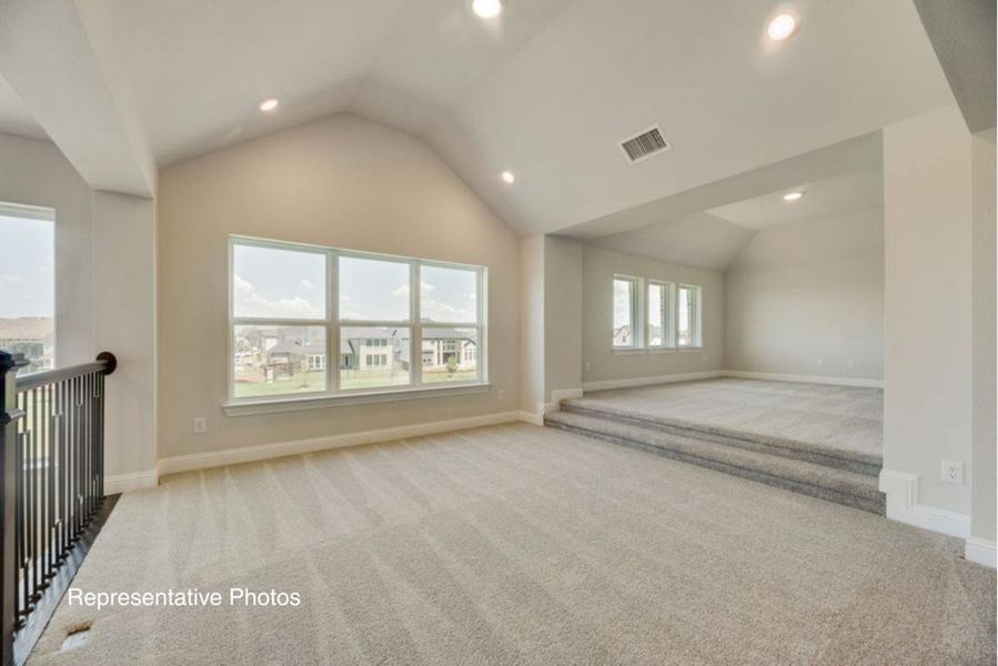 Representative unfurnished interior of a home built from the Grand Lantana by Grand Homes in Cedar Ridge Estates, Grand Prairie (Image 24). Representative unfurnished interior of a home built from the Grand Lantana by Grand Homes in Cedar Ridge Estates, Grand Prairie (Image 24).