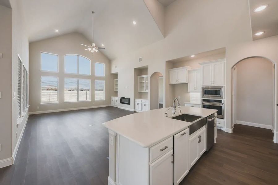 Representative furnished interior of a home built from the Richmond by Chesmar Homes in Canyon Falls, Argyle (Image 3).